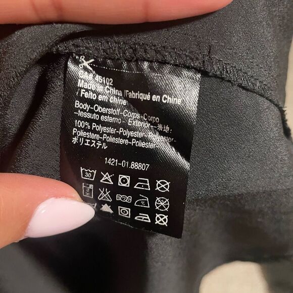 Maison SCOTCH & SODA Black Lace Insert H line Shift Dress- Size 1 (Small) - Picture 11 of 11